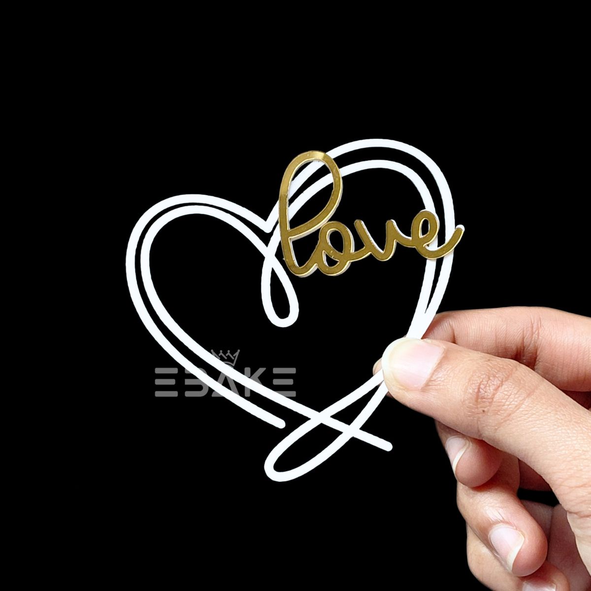 Love Charm/ Mini Cutout 3” Double Colour