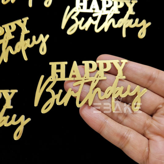 Mini Happy Birthday Cutout (Set Of 6)