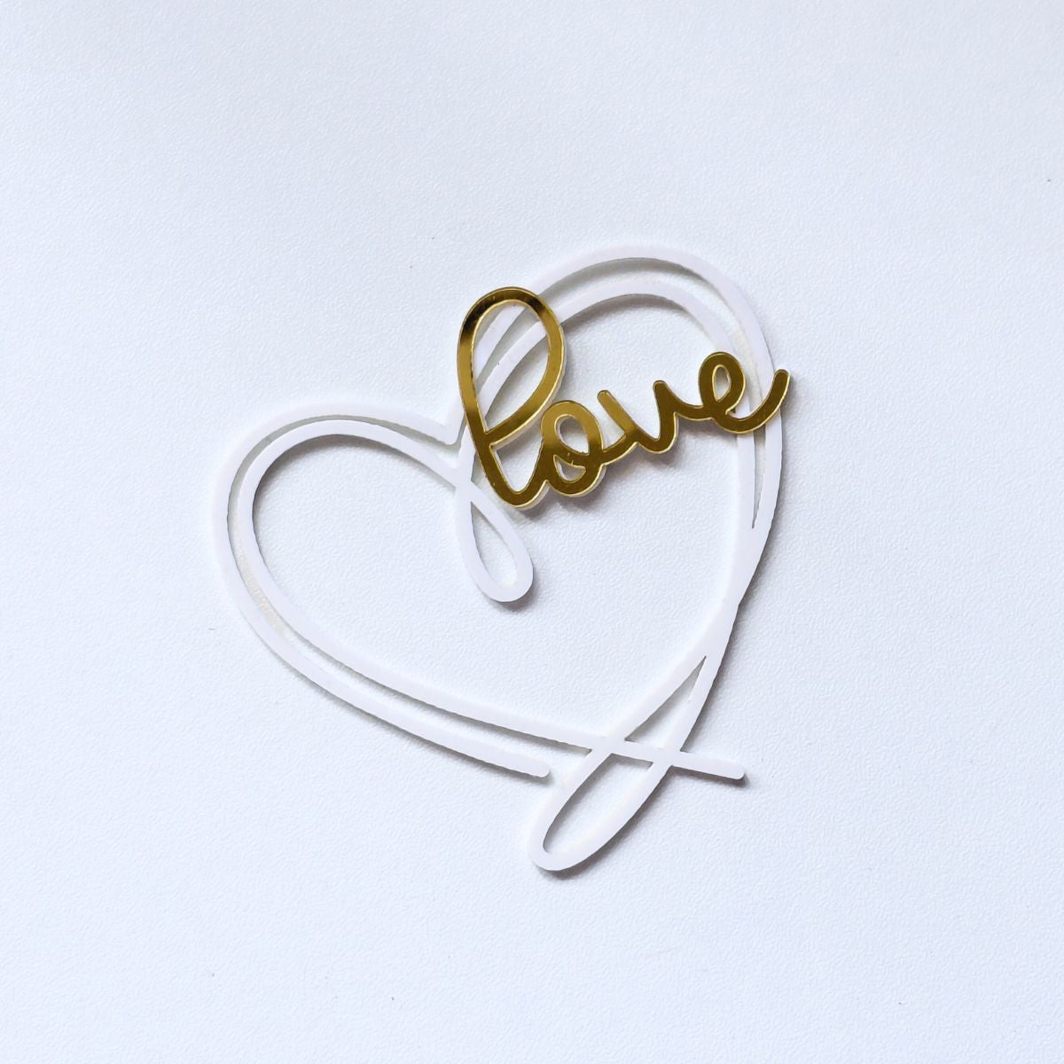 Love Charm/ Mini Cutout 3” Double Colour