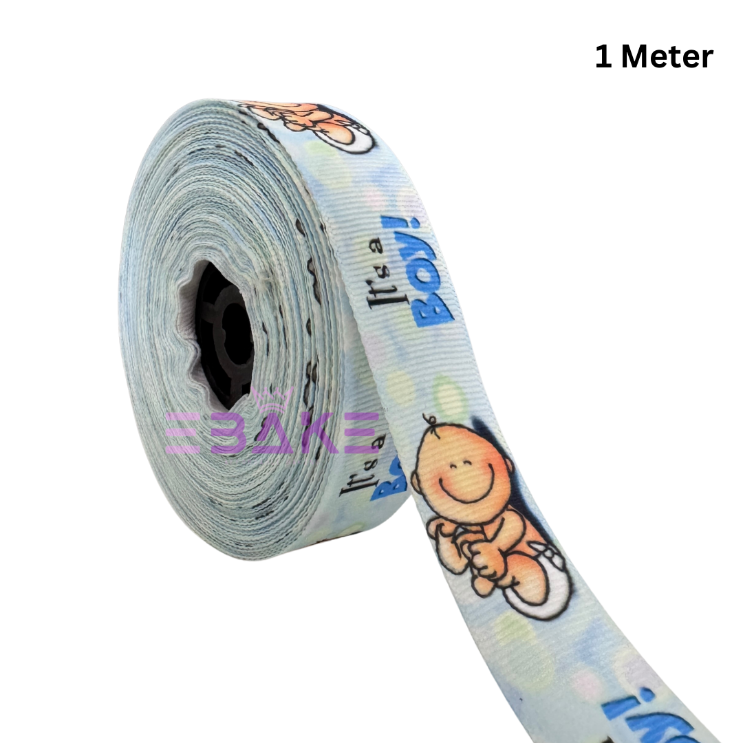 It's a Boy Printed Grosgrain Ribbon