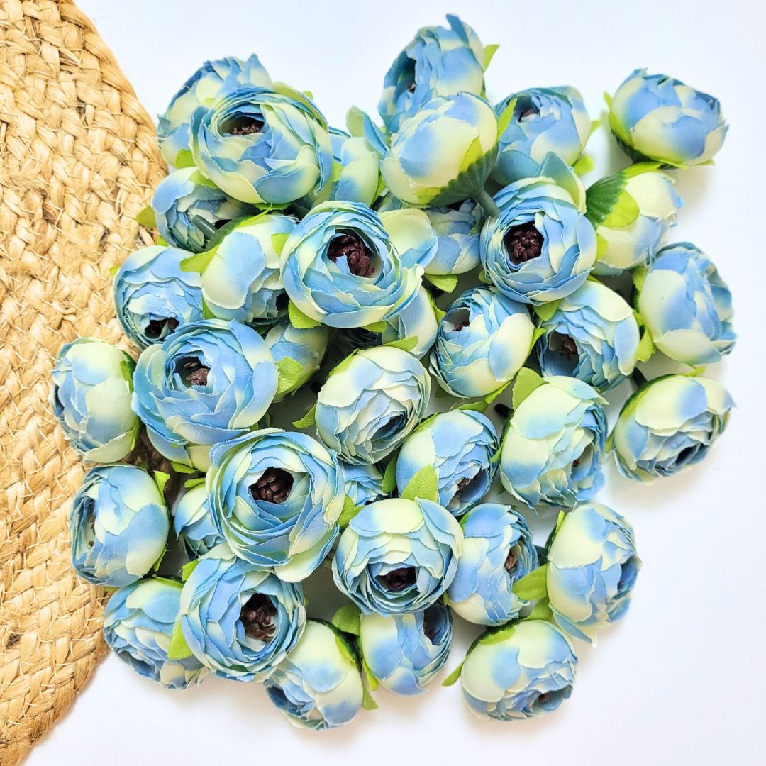 Small Peony - A2234 Blue Mix