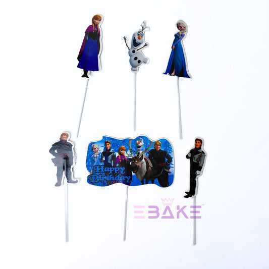 Frozen Cartoon Theme Paper Topper Set