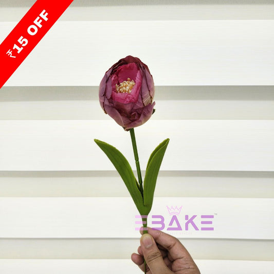 Peony With Leaves (Single Stem) A853