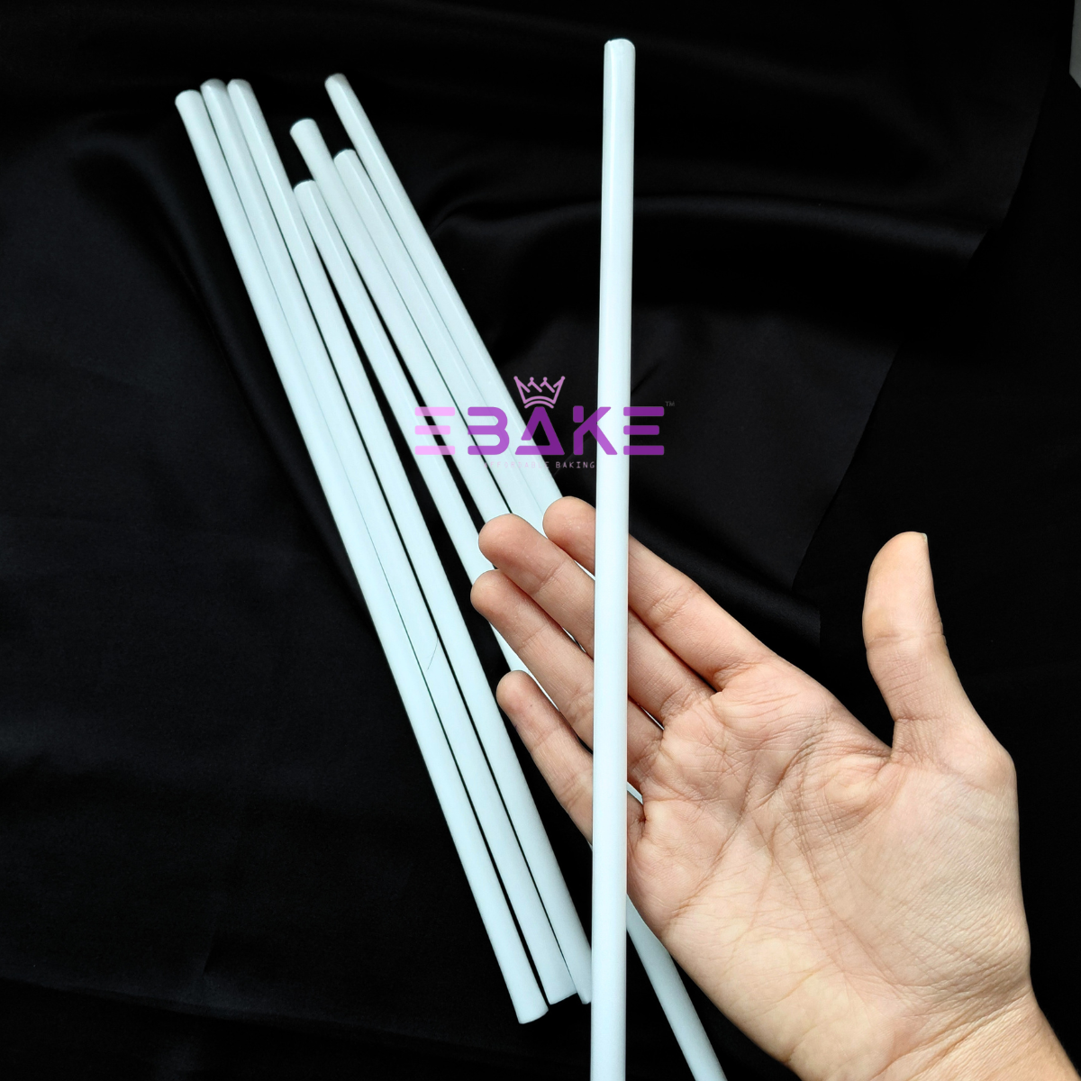 Cake Dowels (8 Pieces) Plastic Cake Support Rod 0.25"