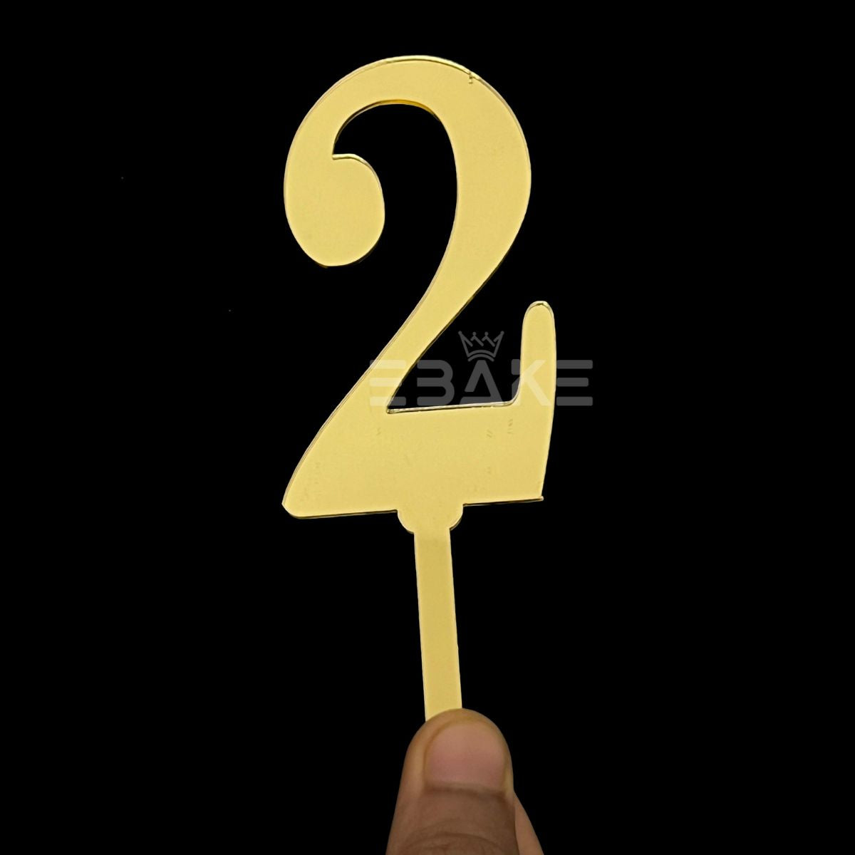 Number 2 Cake Topper 4.5inch