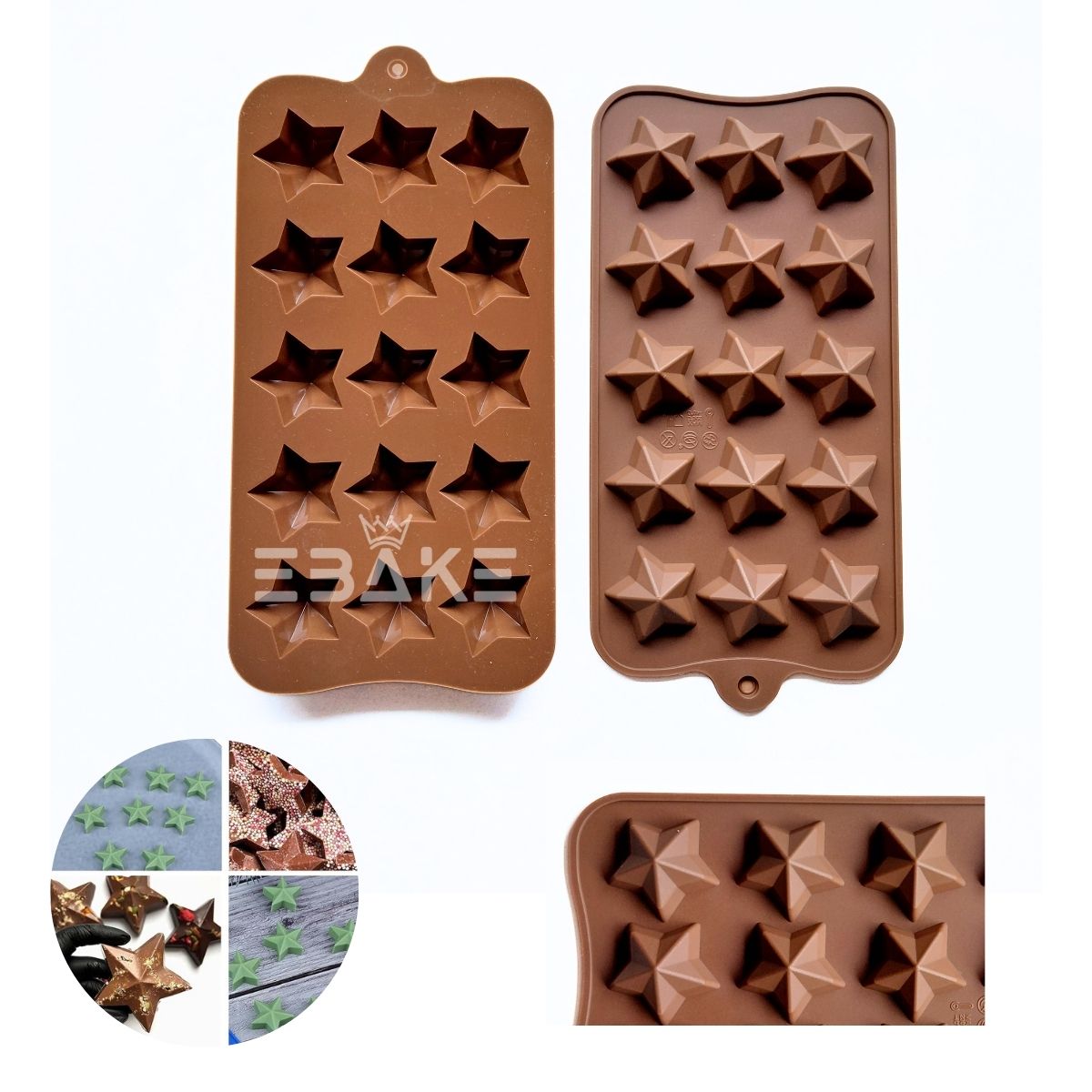 15 Cavity Star Chocolate Silicone Mould