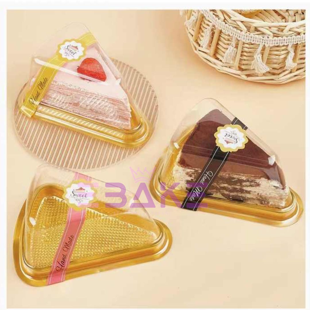 Triangle Cake Box/Pastry Box With Transparent Lid