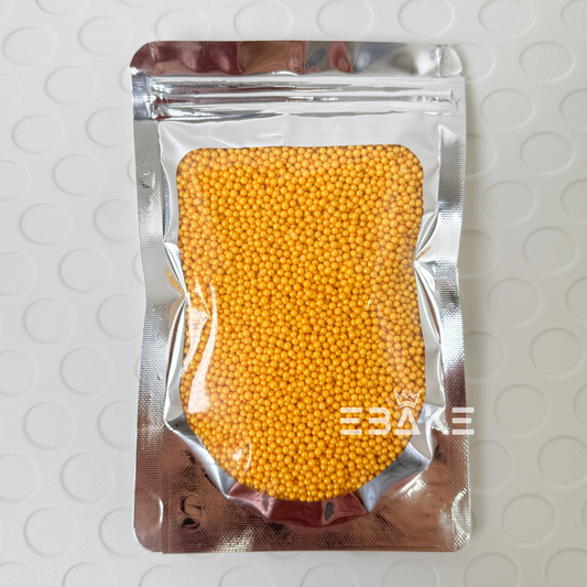 Small Golden Pearl Sprinkles (100g) Sugar Balls 2mm