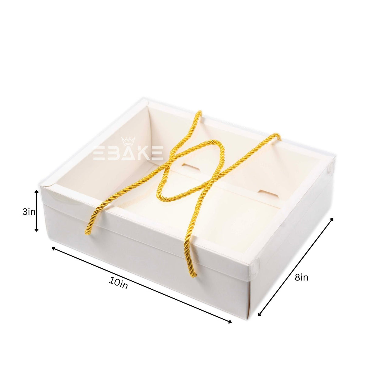 Hamper Box With Transparent Lid (Set of 2)10*8*3