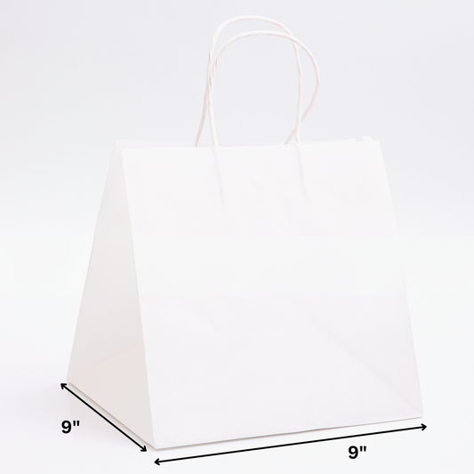 White Kraft Paper Bag – 9 Inch