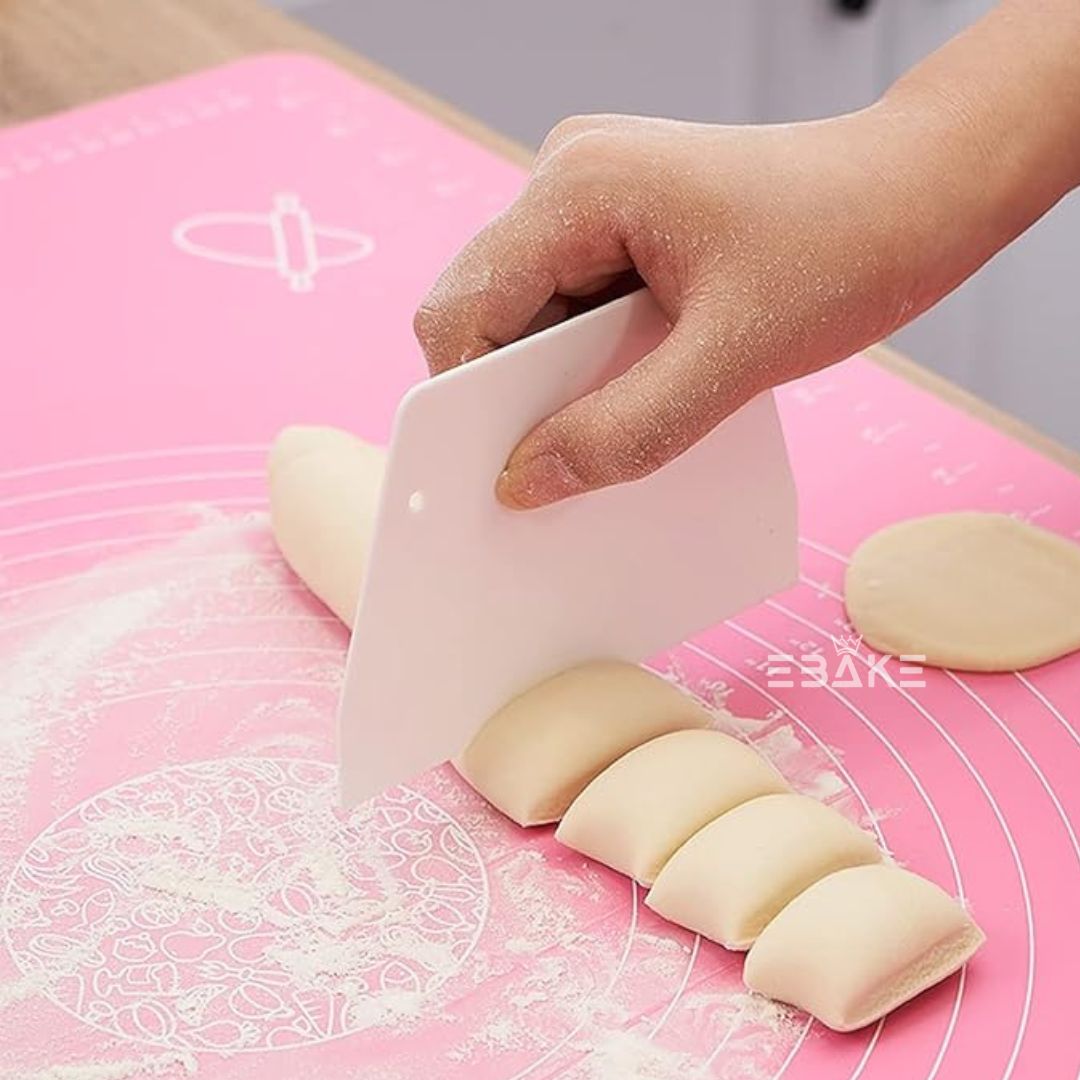 Pink Silicone Non Stick Multipurpose Baking Mat for Kneading & Fondant Rolling