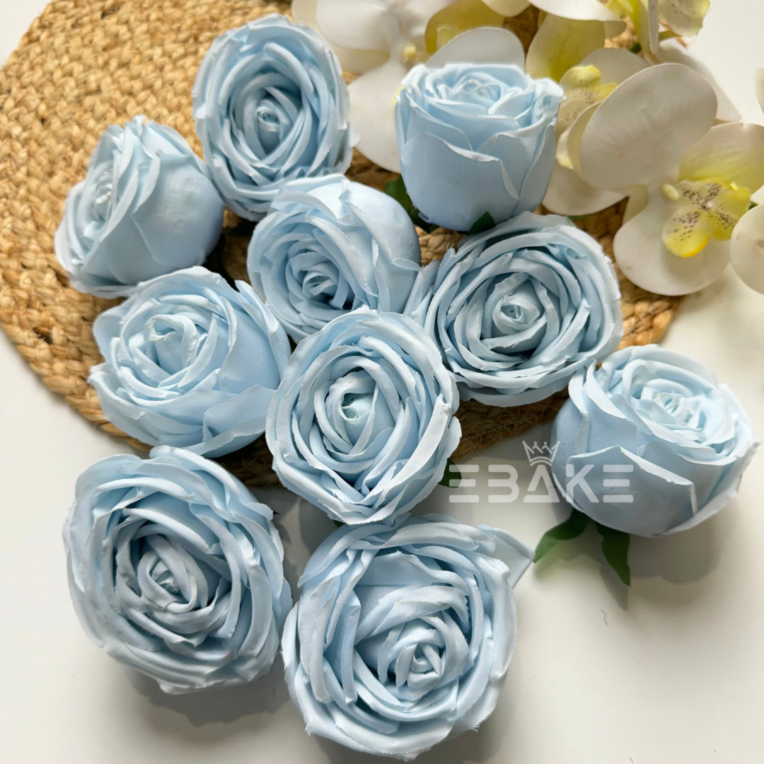 Cabbage Rose - A1133 Sky Blue