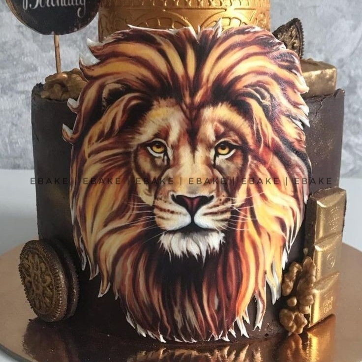 Lion Edible Theme Topper