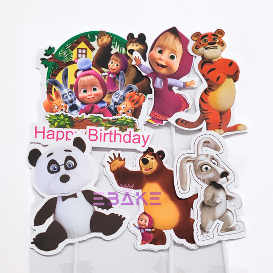 Cartoon Theme Paper Topper Set Bear