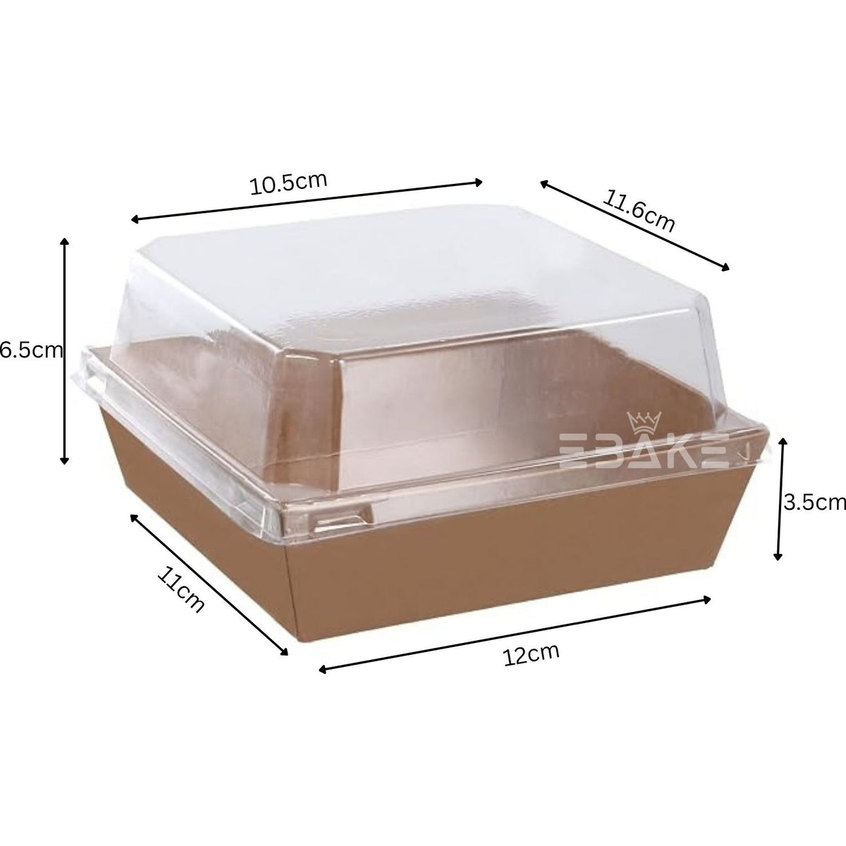 Square Container With Transparent Lid