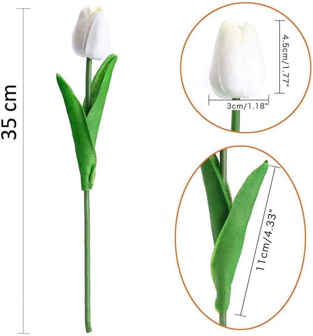 A938 White Tulips Bunch (10 Tulips)