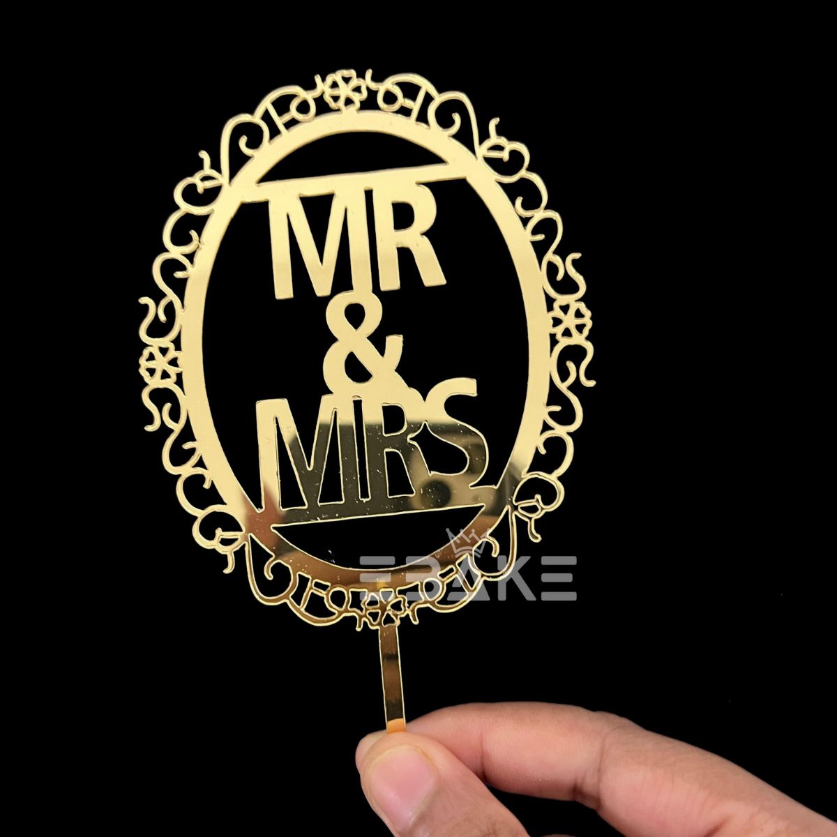 Mr & Mrs Cake Topper