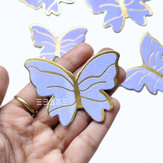 Pastel Purple Paper Butterflies - Foldable (Set of 10 Pieces)