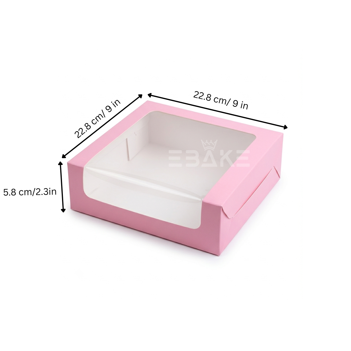 9 Piece Brownie Box Pink