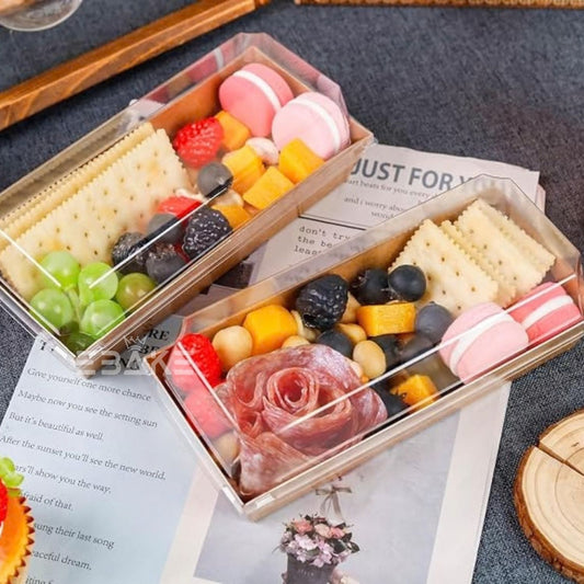 Rectangle Container With Transparent Lid