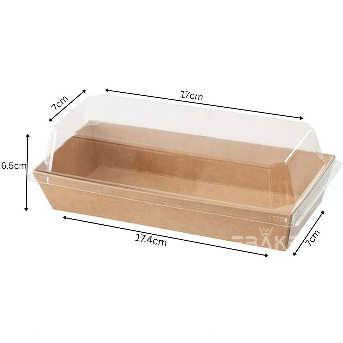 Rectangle Container With Transparent Lid