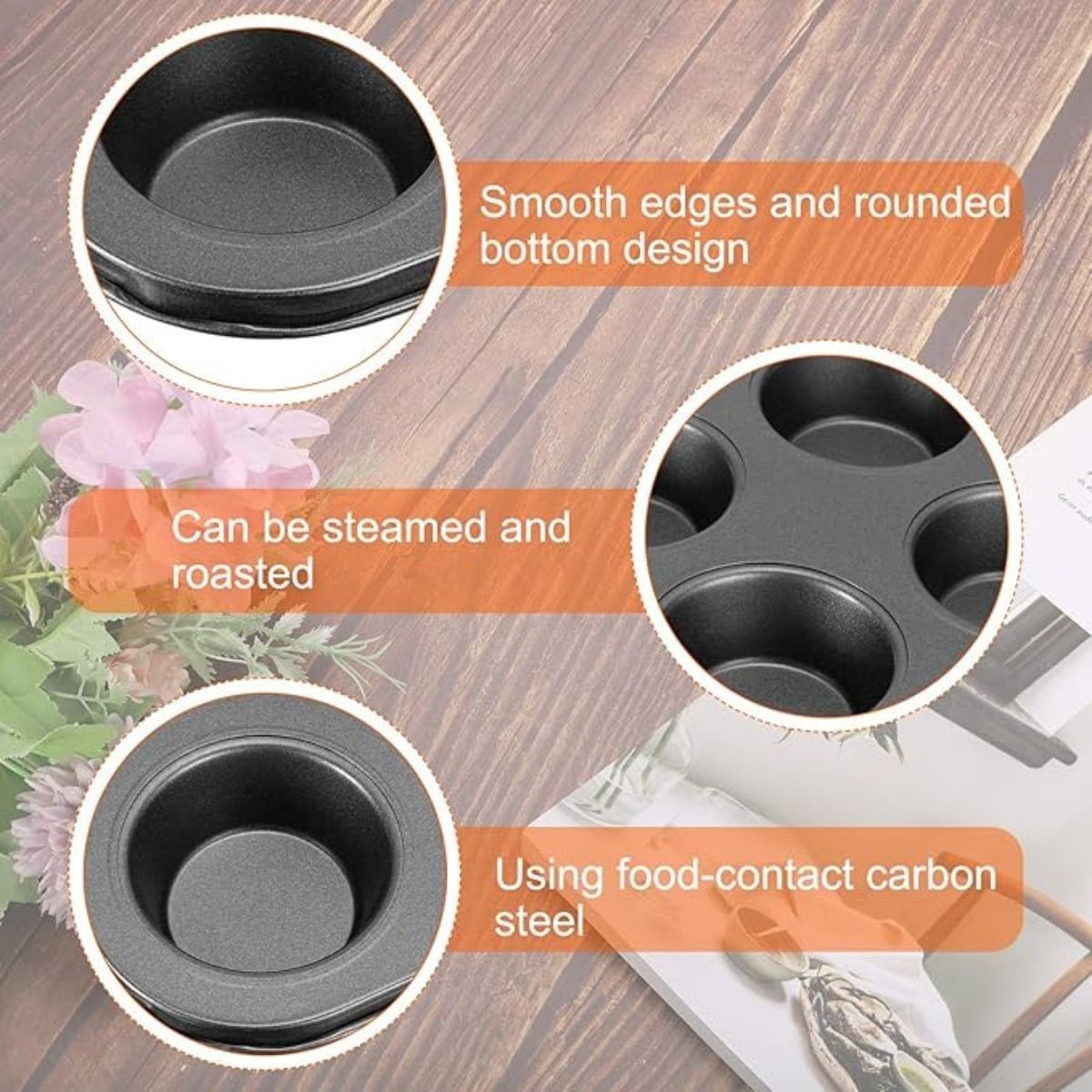 24 Cavity Non Stick Mini Cupcake Mould / Muffin Tray (Mini Cupcake)