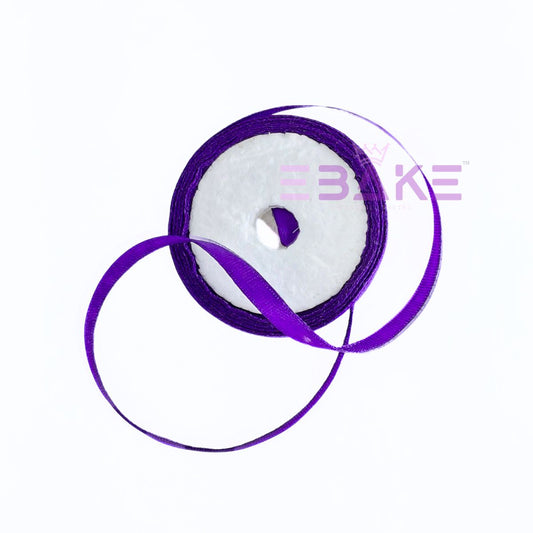 Violet Satin Ribbon 0.25 Inch