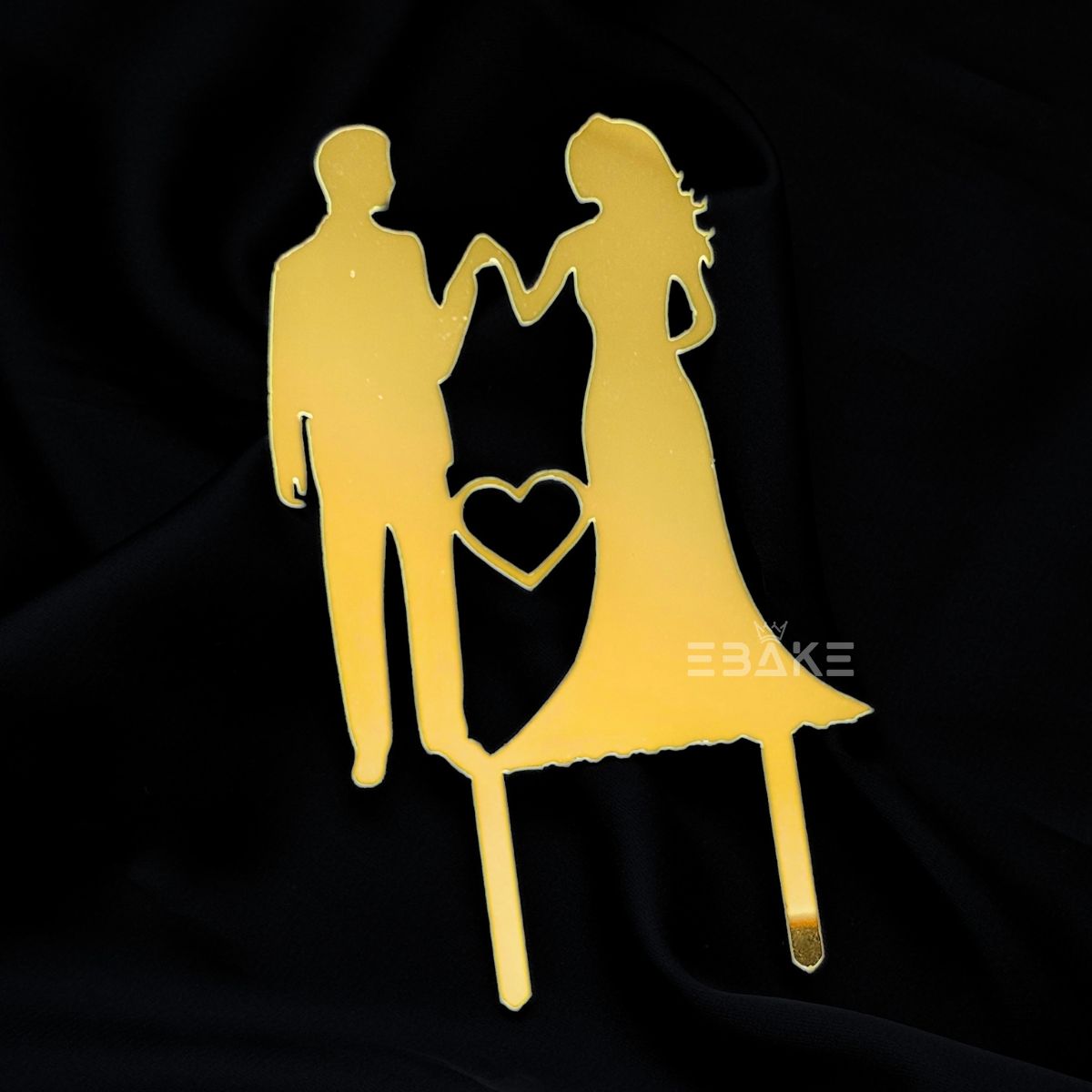 Couple Line Art Cake Topper