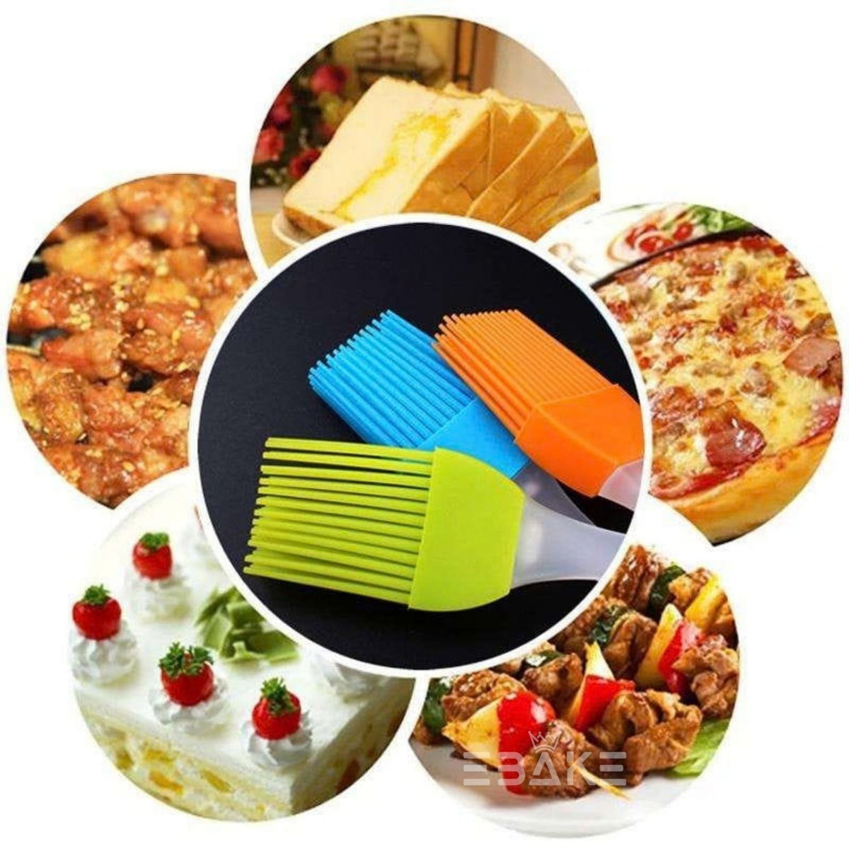 Mini Silicone Pastry Brush (Set of 6)