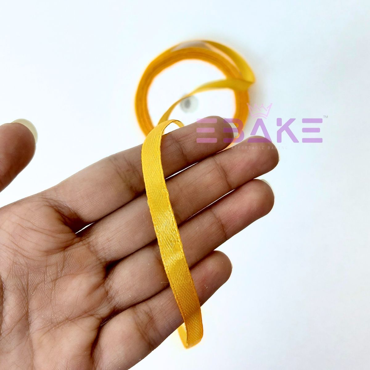 Orange Satin Ribbon 0.25 Inch