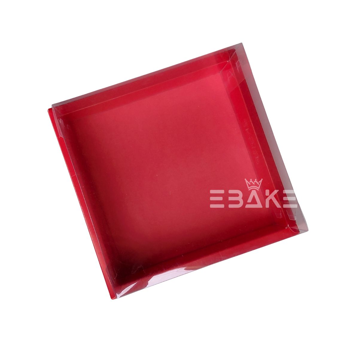 Red Full Display Hamper Box(Square) 9*9*4 - Set Of 2