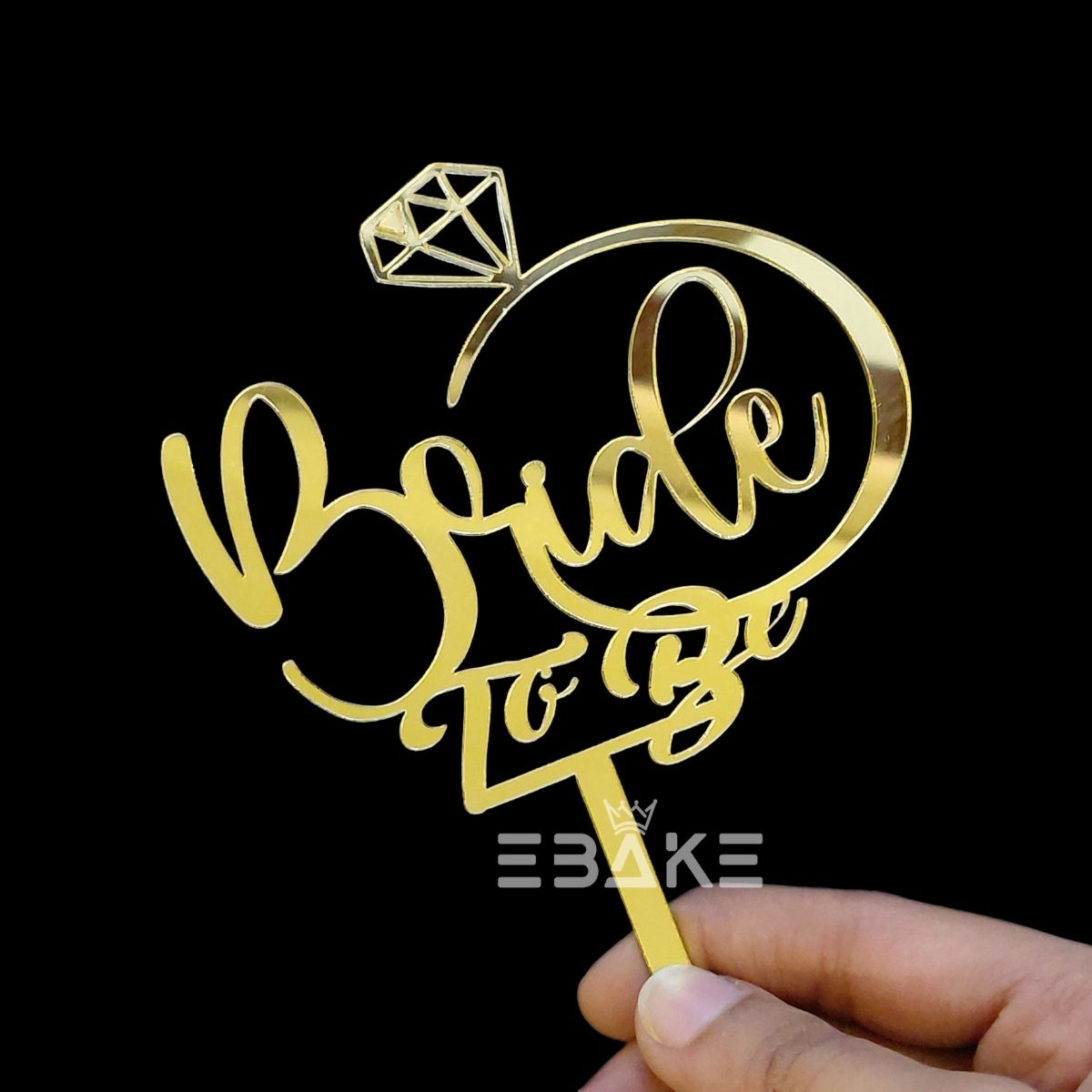 Bride To Be Cake Topper 4 Inch