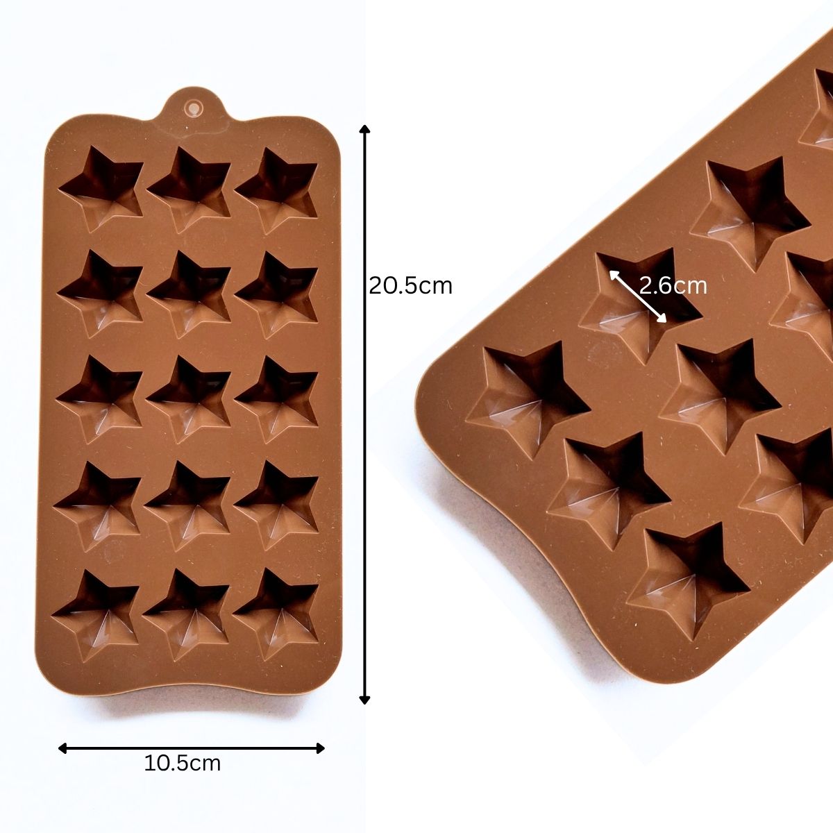 15 Cavity Star Chocolate Silicone Mould