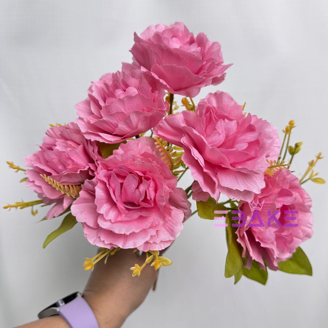 A1254 Pink Blush Peony Bunch (6 Peonies With Fillers)