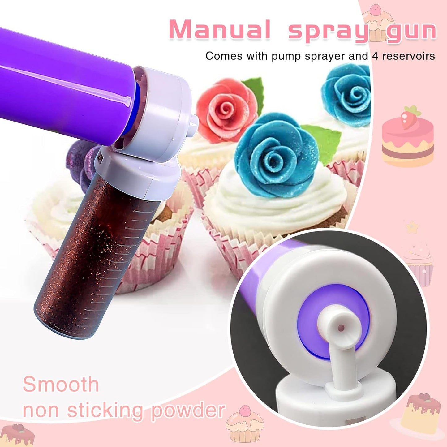 PURPLE Shimmer Pump or Manual Airbrush