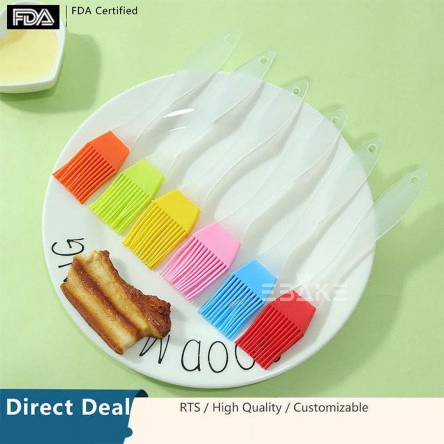 Mini Silicone Pastry Brush (Set of 6)