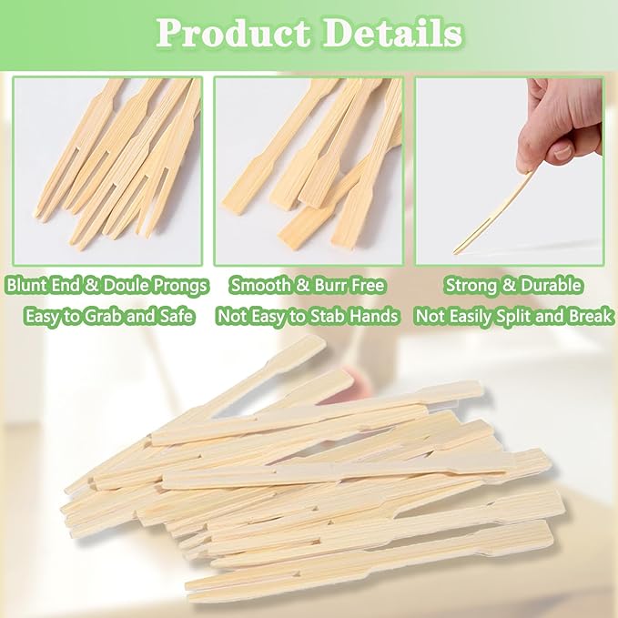 Wooden Fruit Fork (Set of 50)