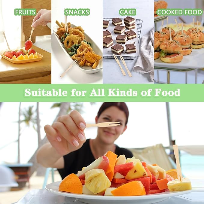 Wooden Fruit Fork (Set of 50)