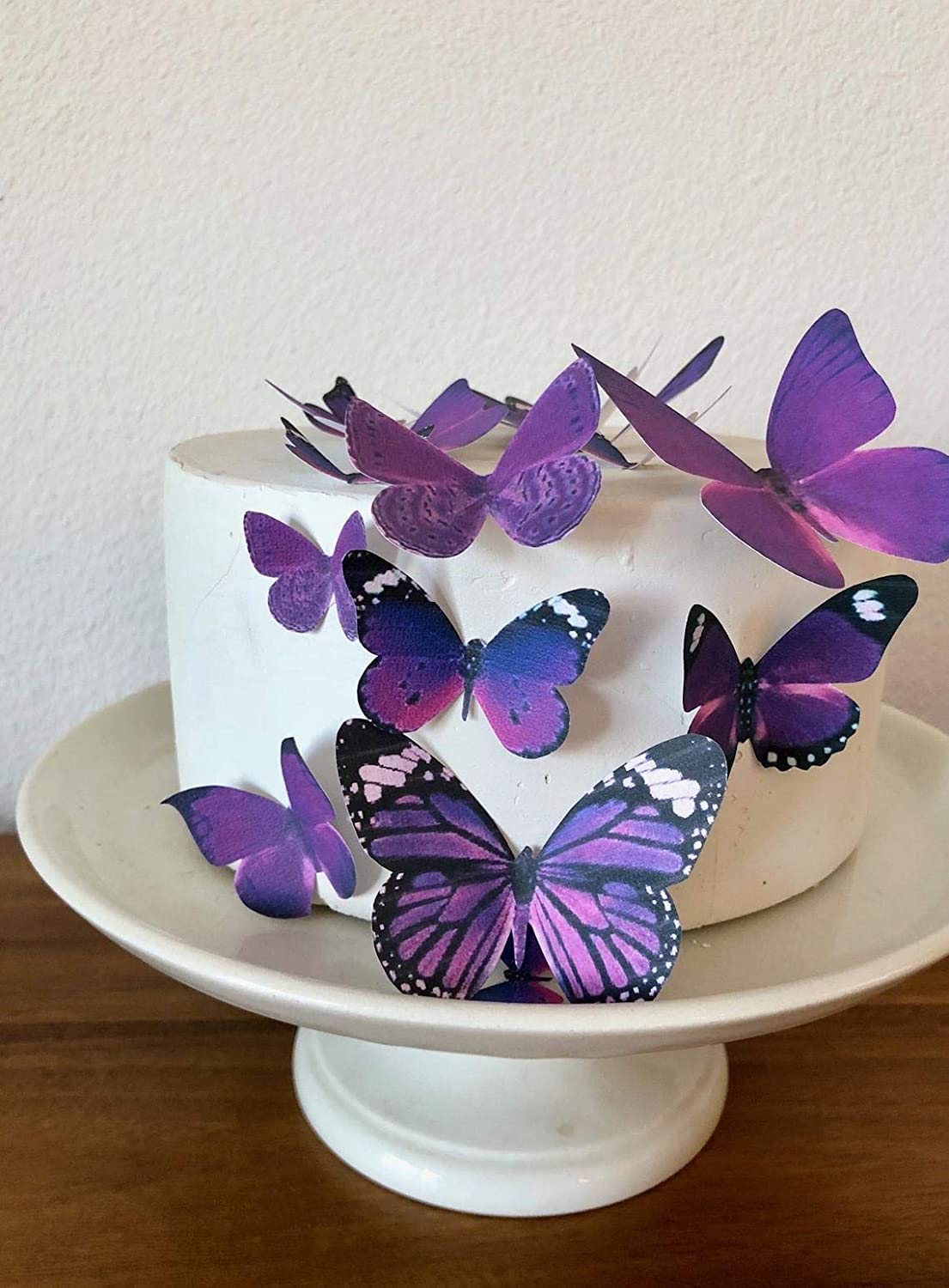 Edible Wafer Butterflies - B04 (16 Pieces)