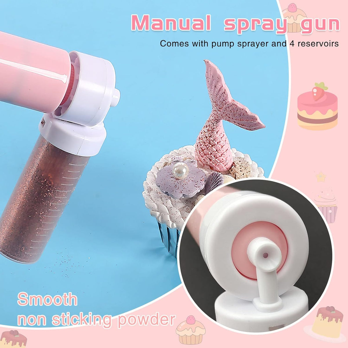 PINK Shimmer Pump or Manual Airbrush
