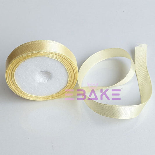 Cream Satin Ribbon 0.5 Inch (Single Piece)