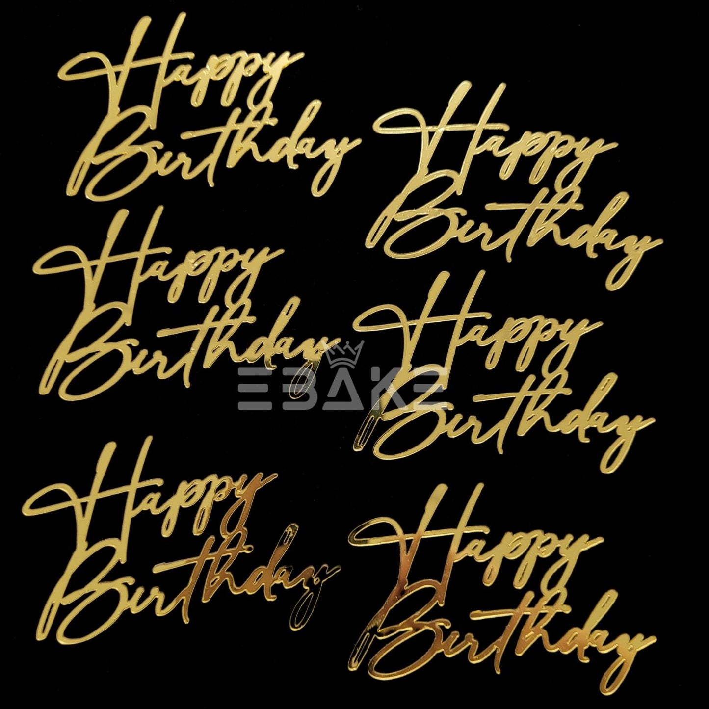 Mini Happy Birthday Cutout (Set Of 6)