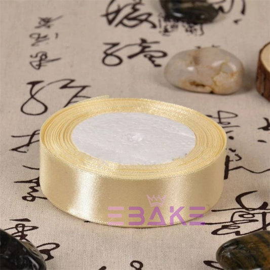 Cream Satin Ribbon 1 Inch (Single Piece)