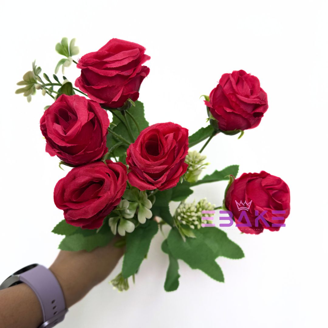 A1263 Red Rose Bunch (6 Roses With Fillers)