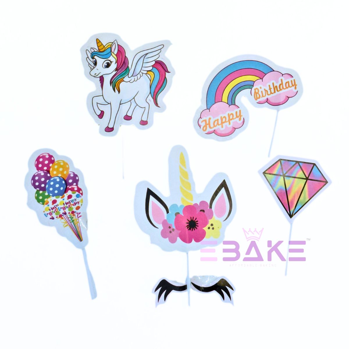 Unicorn Theme Paper Topper Set