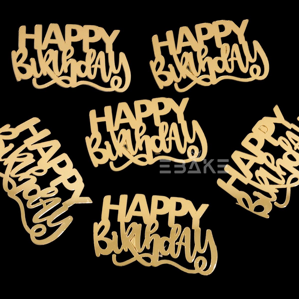 Mini Happy Birthday Cutout (Set Of 6)