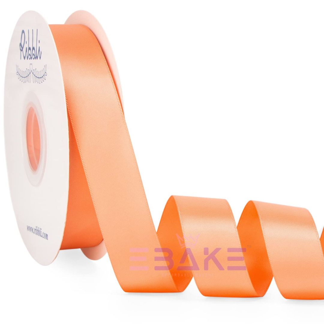 Peach Satin Ribbon 1 Inch (Single Piece)