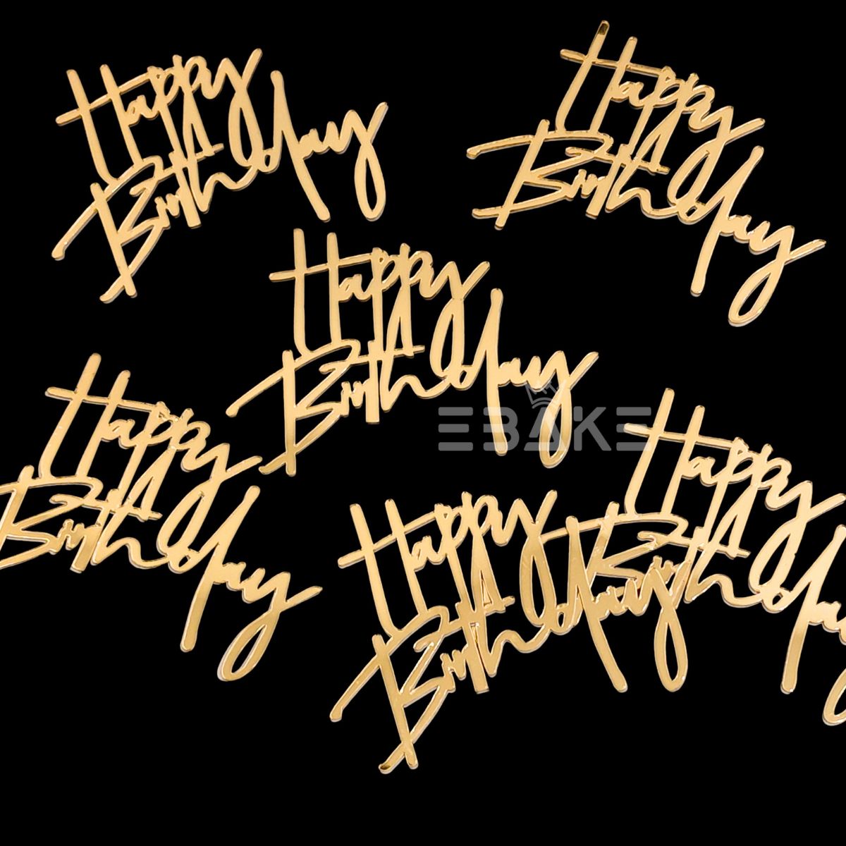 Mini Happy Birthday Cutout (Set Of 6)