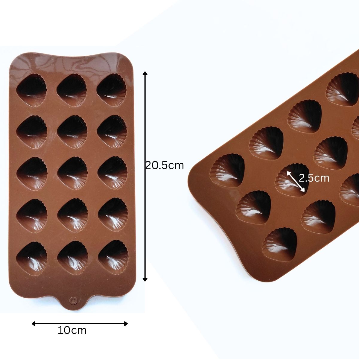 15 Cavity Sea Shell Chocolate Silicone Mould