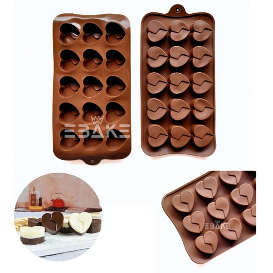 15 Cavity Heart Chocolate Silicone Mould
